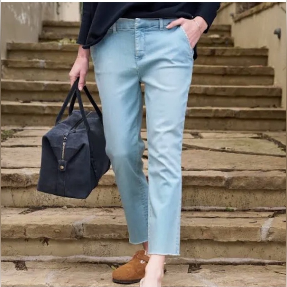 Frank & Eileen Light Blue Cropped Jeans
